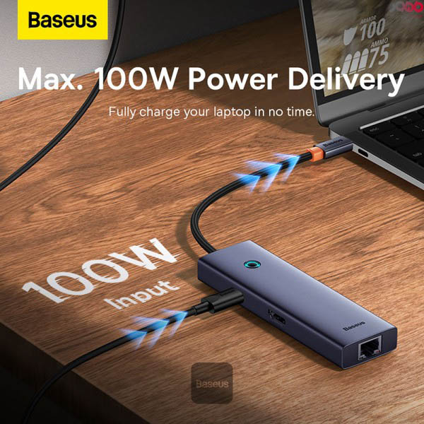 هاب USB-C باسئوس مدل B00052805813 هفت پورت