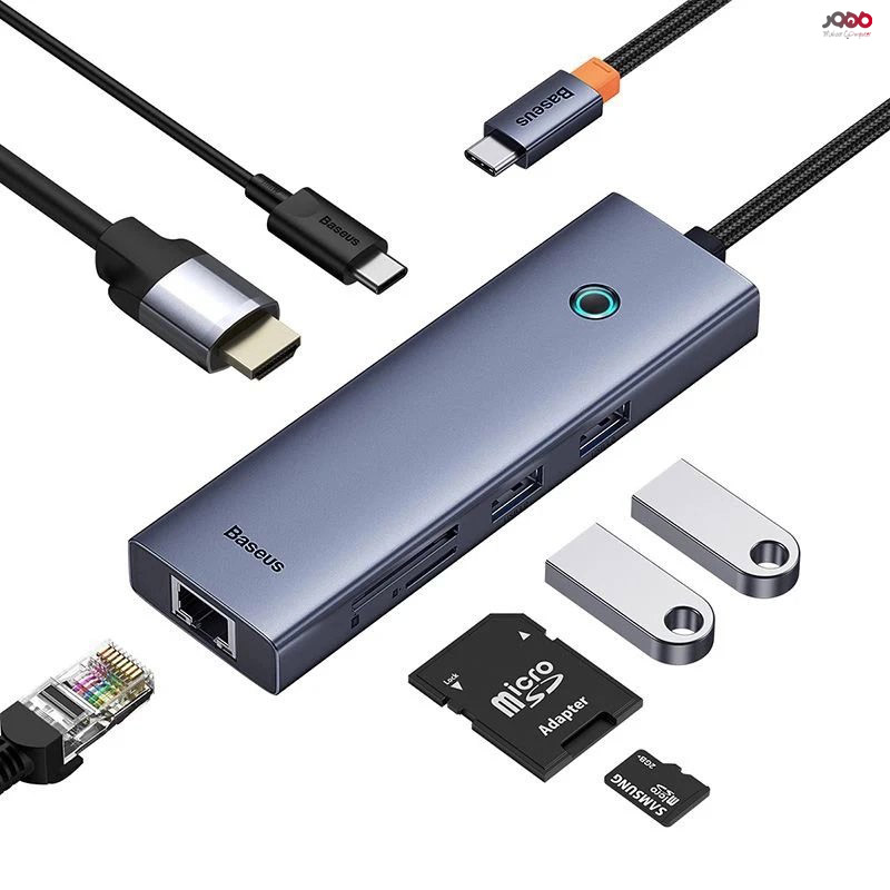 هاب USB-C باسئوس مدل B00052805813 هفت پورت