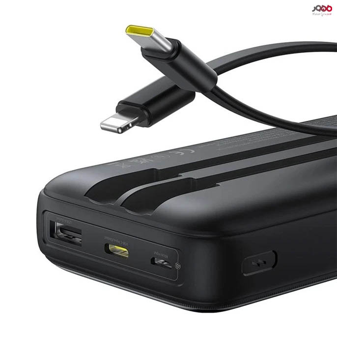 پاوربانک باسئوس مدل Lipow Dual-Cable ظرفیت 20000 میلیآمپر ساعت توان 22.5 وات